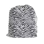 Zebra skin pattern Drawstring Pouch (2XL)