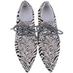 Zebra skin pattern Pointed Oxford Shoes