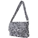 Zebra skin pattern Full Print Messenger Bag (L)