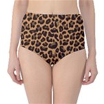 Leopard skin Classic High-Waist Bikini Bottoms