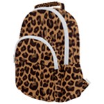 Leopard skin Rounded Multi Pocket Backpack