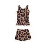 Leopard skin Kids  Boyleg Swimsuit