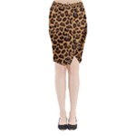 Leopard skin Midi Wrap Pencil Skirt