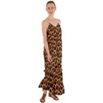 Leopard skin Cami Maxi Ruffle Chiffon Dress