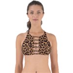 Leopard skin Perfectly Cut Out Bikini Top