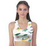 Fishing Fish Pattern Design Sports Bra