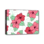 Floral Hibiscus Pattern Design Mini Canvas 7  x 5  (Stretched)