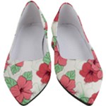 Floral Hibiscus Pattern Design Women s Block Heels 