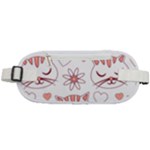 Cat Love Cartoon Pattern Rounded Waist Pouch