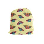 Colorful Butterflies Pattern Drawstring Pouch (Large)