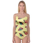 Colorful Butterflies Pattern Camisole Leotard 