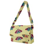 Colorful Butterflies Pattern Full Print Messenger Bag (S)