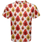 Seamless Autumn Trees Pattern Men s Cotton Tee