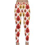 Seamless Autumn Trees Pattern Classic Yoga Leggings