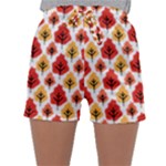 Seamless Autumn Trees Pattern Sleepwear Shorts