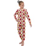 Seamless Autumn Trees Pattern Kids  Long Sleeve Set 