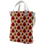 Seamless Autumn Trees Pattern Canvas Messenger Bag