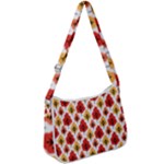 Seamless Autumn Trees Pattern Zip Up Shoulder Bag