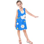 International Day of Peace Pattern Kids  Sleeveless Dress