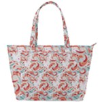 Retro Floral Ornament Pattern Design Back Pocket Shoulder Bag 