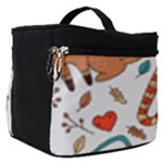 Christmas fox Make Up Travel Bag (Small)