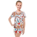 Christmas fox Kids  Mesh Tee and Shorts Set