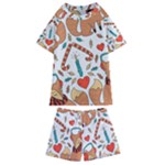 Christmas fox Kids  Swim Tee and Shorts Set