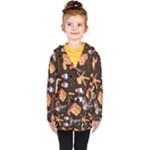 Winter christmas Kids  Double Breasted Button Coat