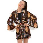 Winter christmas Long Sleeve Kimono