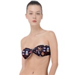 Winter christmas Classic Bandeau Bikini Top 