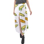 Corn seamless Velour Split Maxi Skirt
