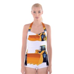937h 1 955n 2 955n 1 932 1 Boyleg Halter Swimsuit  from ArtsNow.com