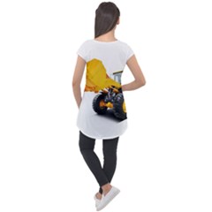 Cap Sleeve High Low Top 