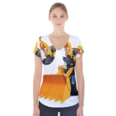 Short Sleeve Front Detail Top 