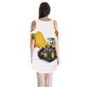 Shoulder Cutout Velvet One Piece 