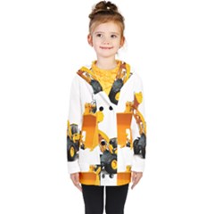 Kids  Double Breasted Button Coat 