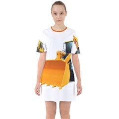 Sixties Short Sleeve Mini Dress 