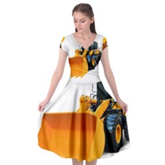 937h 1 955n 2 955n 1 932 1 Cap Sleeve Wrap Front Dress from ArtsNow.com