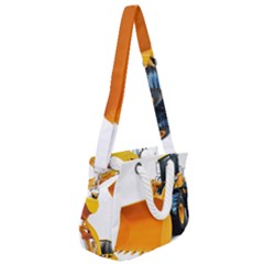 Rope Handles Shoulder Strap Bag 