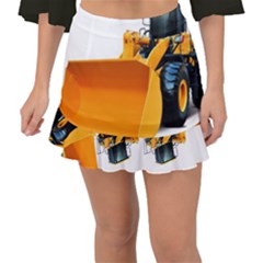 Fishtail Mini Chiffon Skirt 
