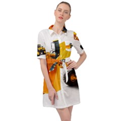 Belted Shirt Dress 