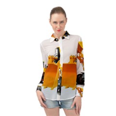 Long Sleeve Chiffon Shirt 