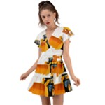 937h 1 955n 2 955n 1 932 1 Flutter Sleeve Wrap Dress