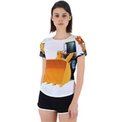Back Cut Out Sport T-Shirt 