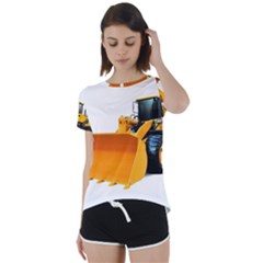 Short Sleeve Open Back T-Shirt 