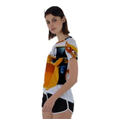 Short Sleeve Open Back T-Shirt 