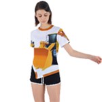 937h 1 955n 2 955n 1 932 1 Asymmetrical Short Sleeve Sports Tee
