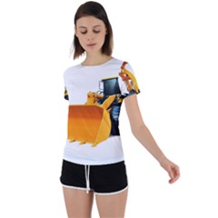 Back Circle Cutout Sports T-Shirt 