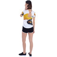 Back Circle Cutout Sports T-Shirt 