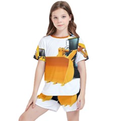 Kids  T-Shirt And Sports Shorts Set 